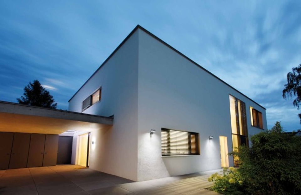 Aussenbeleuchtung bei Baumeister Elektrotechnik in Erlenbach